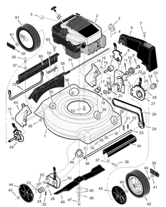 Part Location Diagram of F-000444L Briggs and Stratton Instruction Book